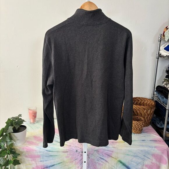 Banana Republic Gray Zip Up Sweater men’s small 1/4 zip - Picture 5 of 5